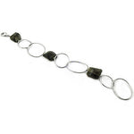 将图像加载到图库查看器中, Silver Stone Chain Bracelet | Fashion Jewelry for Women