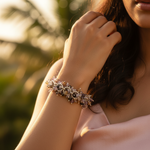 Load image into Gallery viewer, Silver Gemstone Bracelet | Multi-Stone Beaded Jewelry for Women