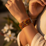 Load image into Gallery viewer, Beaded Gemstone Bracelet | Multi-Strand Bracelet for Women