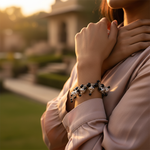 Load image into Gallery viewer, Silver Bead and Charm Bracelet | Black Onyx Gemstone | Women's Gift