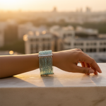 Load image into Gallery viewer, Multi-Strand Aquamarine Bead Bracelet for Women | Gift