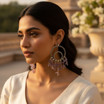 Load image into Gallery viewer, 925 Silver Amethyst Drop Earrings for Women | Dangle Earrings