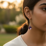 Load image into Gallery viewer, 925 Silver Amethyst Drop Earrings for Women | Gemstone Jewelry
