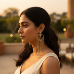 Load image into Gallery viewer, 925 Silver Peridot Dangle Earrings for Women | Green Gemstone Jewelry