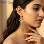 Load image into Gallery viewer, 925 Silver Peridot Dangle Earrings | Green Gemstone Jewelry