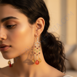 Load image into Gallery viewer, 925 Silver Gemstone Dangle Earrings for Women | Daily Wear