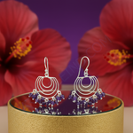 Load image into Gallery viewer, 925 Silver Amethyst Drop Earrings | Women's Dangle Jewelry