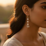 Load image into Gallery viewer, 925 Silver Pearl Drop Earrings for Women | Elegant Jewelry