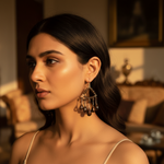 Load image into Gallery viewer, Smoky Quartz Teardrop Chandelier Earrings | Sterling Silver