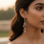 Load image into Gallery viewer, 925 Silver Gemstone Drop Earrings for Women | Dangle Earrings