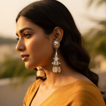 将图像加载到图库查看器中, 925 Silver Tassel Pearl Earrings for Women | Dangle Earrings