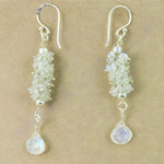 Load image into Gallery viewer, 925 Silver Moonstone Drop Earrings for Women | Dangle Earrings