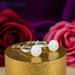 Load image into Gallery viewer, 925 Silver Teardrop Earrings with White Stone | Women's Jewelry