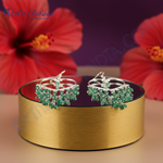 Load image into Gallery viewer, 925 Silver Emerald Heart Earrings for Women | Dangle Jewelry