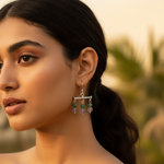 Load image into Gallery viewer, 925 Silver Gemstone Drop Earrings for Women | Daily Wear Gift