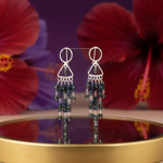 Load image into Gallery viewer, 925 Silver Iolite Drop Earrings for Women | Gemstone Jewelry