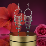 Load image into Gallery viewer, 925 Silver Pearl & Labradorite Chandelier Earrings | Women's Jewelry