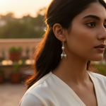 将图像加载到图库查看器中, 925 Silver Pearl Dangle Earrings for Women | Elegant Jewelry