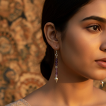 将图像加载到图库查看器中, 925 Silver Amethyst Drop Earrings for Women | Daily Wear