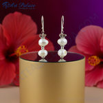 Load image into Gallery viewer, 925 Silver Pearl & Gemstone Drop Earrings for Women | Gift