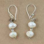 Load image into Gallery viewer, 925 Silver Pearl & Gemstone Drop Earrings for Women | Gift