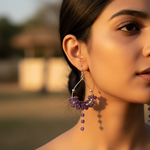 将图像加载到图库查看器中, 925 Silver Amethyst Drop Earrings for Women | Gemstone Jewelry