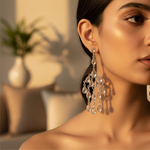 Load image into Gallery viewer, 925 Silver Chandelier Drop Earrings | Statement Jewelry for Women