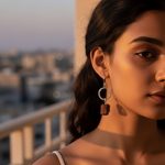 Load image into Gallery viewer, Silver Gemstone Drop Earrings for Women | Elegant Jewelry