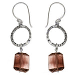 Load image into Gallery viewer, Silver Gemstone Drop Earrings for Women | Elegant Jewelry
