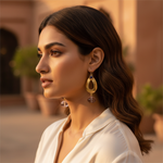 Load image into Gallery viewer, gold plating Teardrop Amethyst Earrings for Women | Dangle Earrings