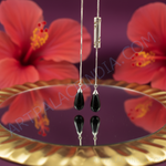 Load image into Gallery viewer, 925 Silver Onyx Drop Pendant Necklace for Women | Gift Jewelry