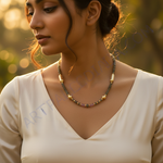 Load image into Gallery viewer, Labradorite & Gold Bead Necklace for Women | Gemstone Jewelry