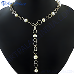 Load image into Gallery viewer, Pearl Y-Necklace Gold Chain for Women | Fashion Jewelry