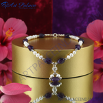 Load image into Gallery viewer, Pearl & Amethyst Necklace for Women | Gemstone Jewelry