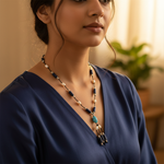 Load image into Gallery viewer, Pearl & Lapis Lazuli Necklace for Women | Fashion Jewelry