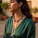 Load image into Gallery viewer, Pearl Tassel Necklace for Women | Gemstone Jewelry Gift