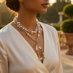 Load image into Gallery viewer, Pearl & Crystal Necklace | Women's Fashion Jewelry | Gift
