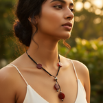 将图像加载到图库查看器中, Red Stone Beaded Necklace | Handmade Jewelry for Women