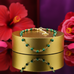 Load image into Gallery viewer, Malachite Bead Necklace in Gold Plating for Women | Everyday Jewelry