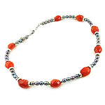 Load image into Gallery viewer, Gemstone Beaded Necklace | Faceted Red Carnelian | Women's Jewelry