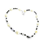 Load image into Gallery viewer, Pearl & Onyx Bead Necklace | Sterling Silver Necklace | Women's Gift