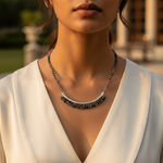 Load image into Gallery viewer, Tourmaline Gemstone Beaded Necklace | 925 Silver Choker | Women's Jewelry