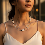 Load image into Gallery viewer, Silver Geometric Necklace for Women | Fashion Jewelry