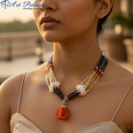 Load image into Gallery viewer, Multi-Strand Gemstone Necklace for Women | Statement Jewelry