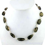 Load image into Gallery viewer, Smoky Quartz & Pearl Necklace | Women's Beaded Jewelry