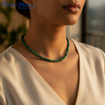 Load image into Gallery viewer, Malachite Bead Necklace for Women | Daily Wear Necklace