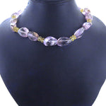 Load image into Gallery viewer, Gemstone Beaded Necklace | Pink & Yellow Quartz | Women's Jewelry