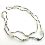Load image into Gallery viewer, Gemstone & Pearl Necklace for Women | Iolite Irodine Jewelry