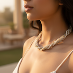 Load image into Gallery viewer, Beaded Gemstone Strand Necklace | Multi-Strand Necklace for Women