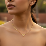 Load image into Gallery viewer, gold plating Beaded Necklace | Delicate Chain for Women | Everyday Jewelry
